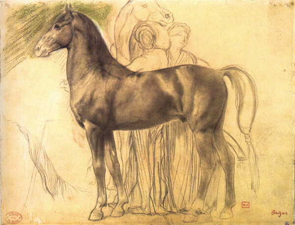 马匹艺术油画