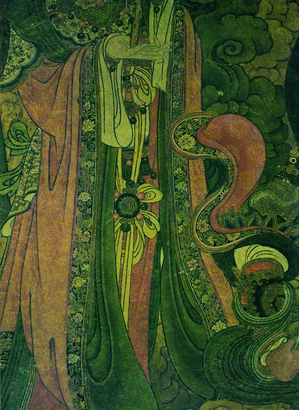 法海寺壁画21菩提树天局部