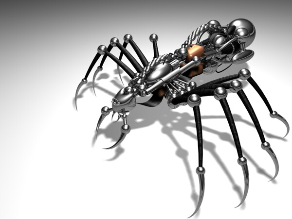 3D机器蜘蛛图片