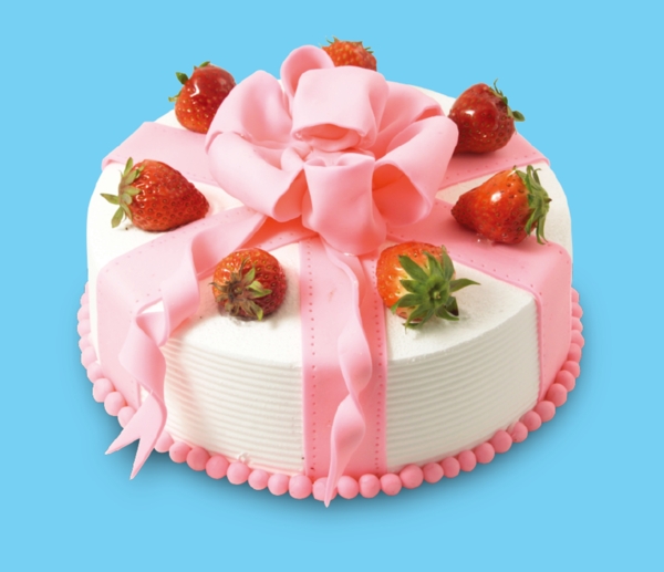 手工草莓蛋糕图片