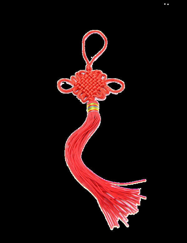 红色丝绳喜庆中式平安结png
