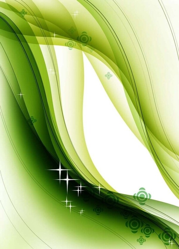 抽象绿色线条图片