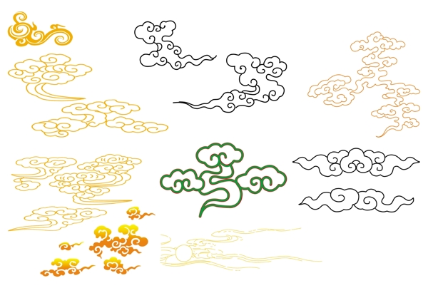 中国古典纹理祥云图片