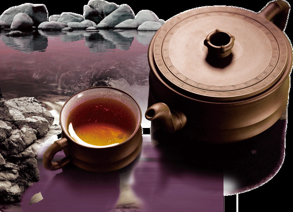 清新木制茶壶产品实物