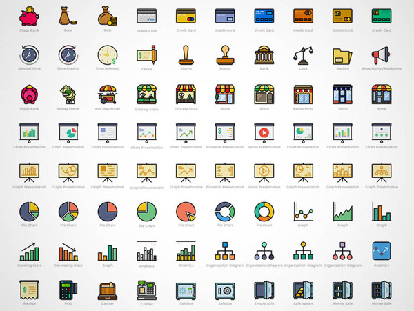 170枚商务icon图标sketch素材