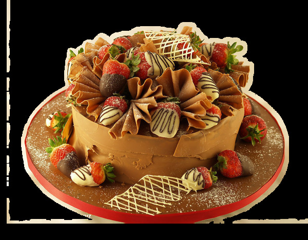 巧克力草莓PNG蛋糕素材