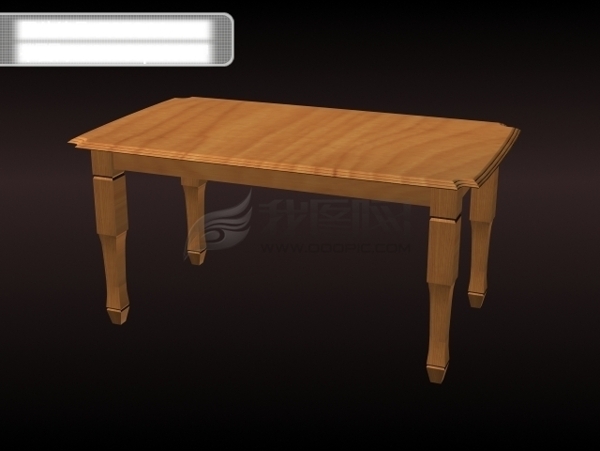 3d木质长条桌