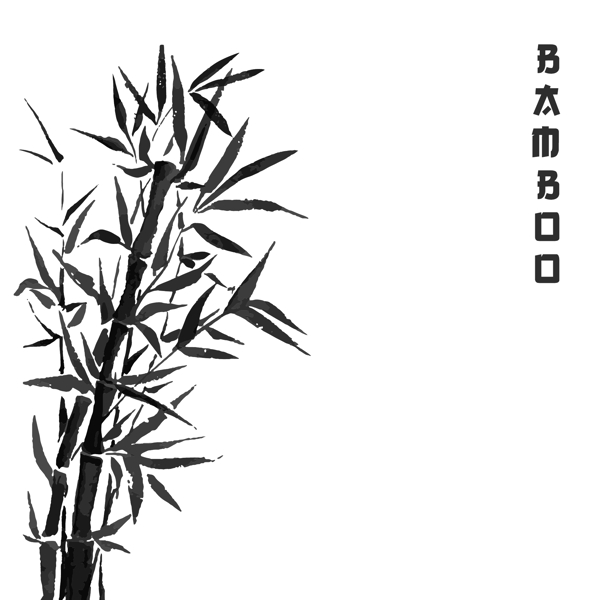 竹树日本植物或树传统相扑画