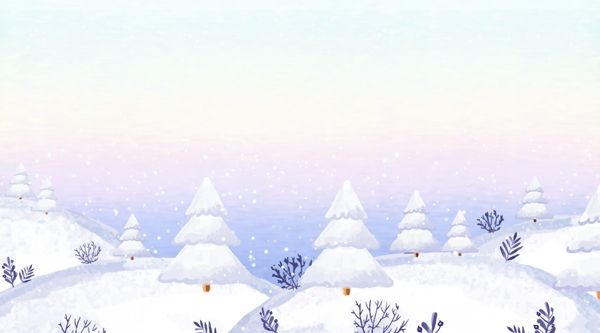 二十四节气之小雪插画背景