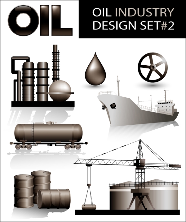 石油工业矢量素材图片