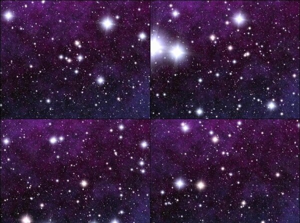 紫色星光素材图片