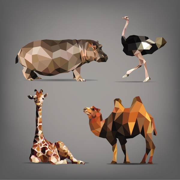 立体折纸类动物图片
