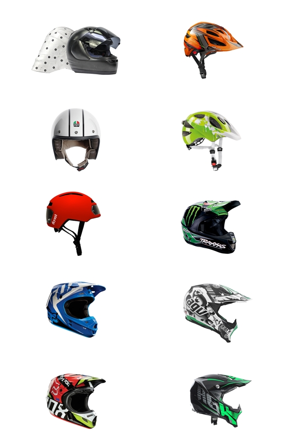 免抠摩托车头盔png素材