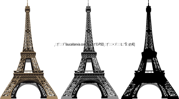 巴黎埃菲尔铁塔矢量素材