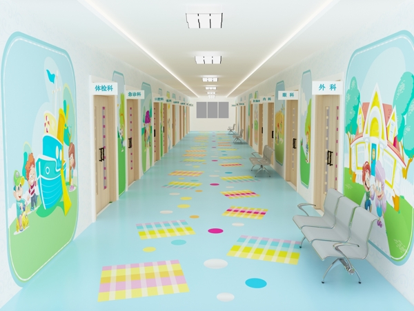 儿童医院走廊图片