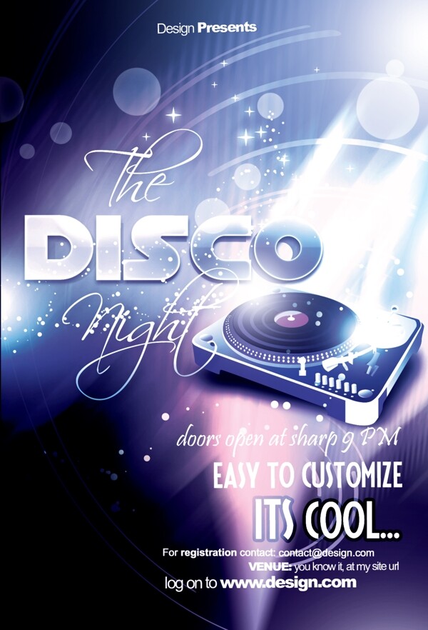 酒吧迪斯科Disco海报图片