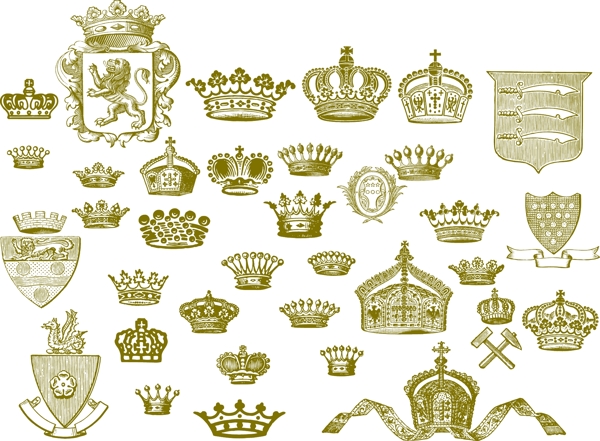 欧洲皇冠系列矢量