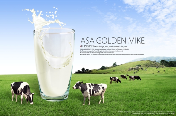 牛奶奶牛草地自然图片