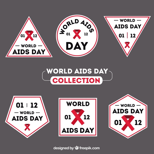世界艾滋病日贴纸系列