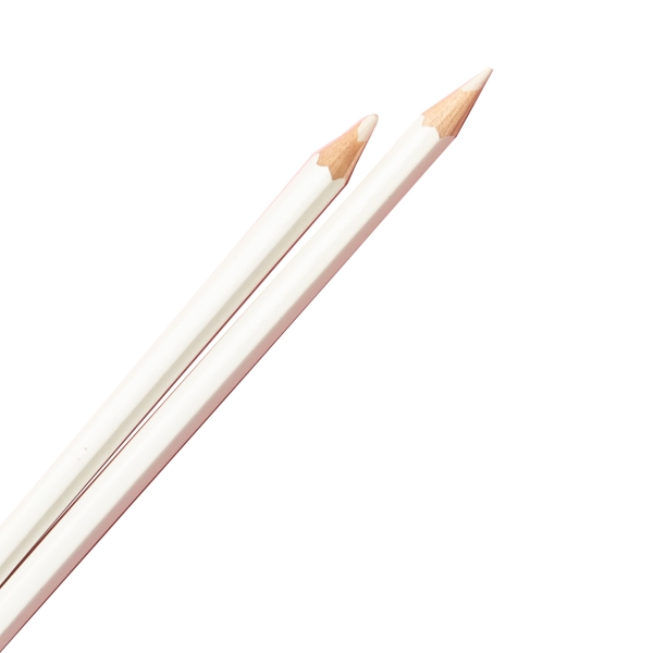 两只白色的铅笔免扣图
