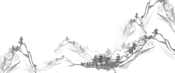 中国古风手绘山水