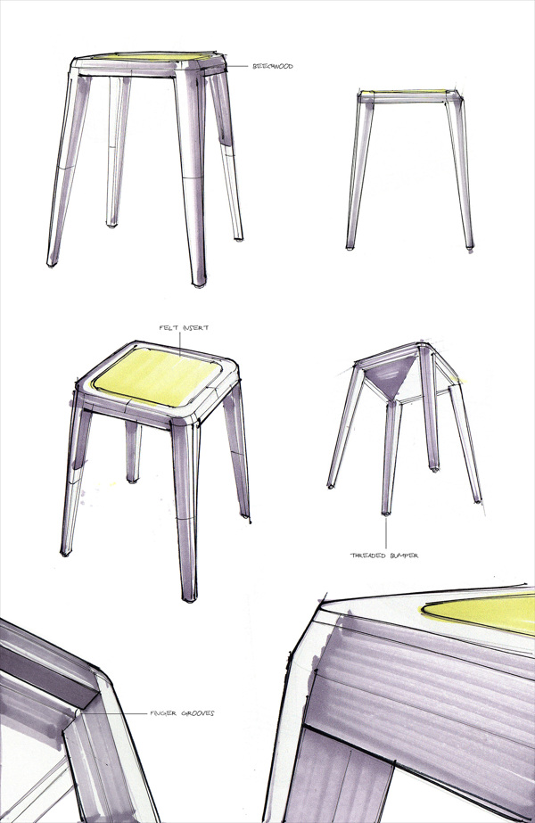 个性椅子凳子手绘绘画图片jpg素材2