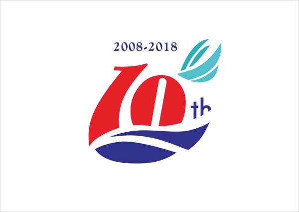 10周年logo设计模板