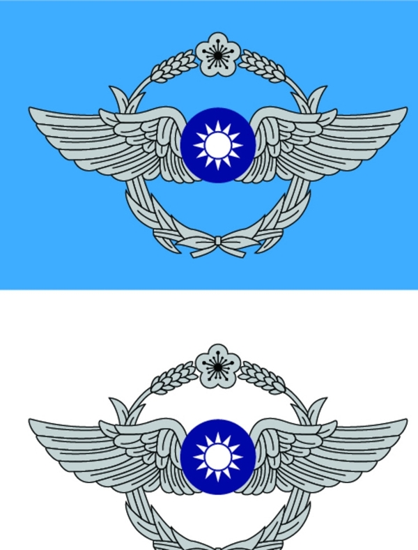 旗子台湾空军旗帜台湾空军徽章