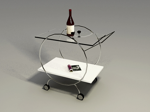 玻璃茶几3d模型家具3d模型11