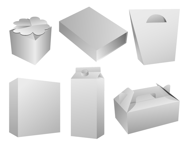 包装纸盒设计矢量素材