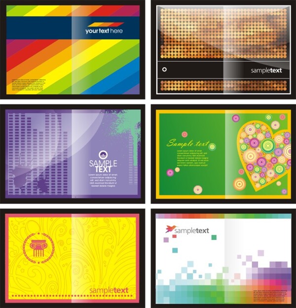 视觉设计画册封面矢量素材CD