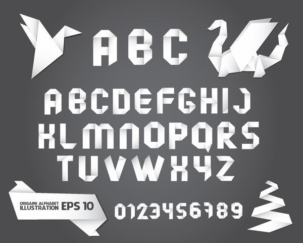 叠纸字母数字鸽子图片