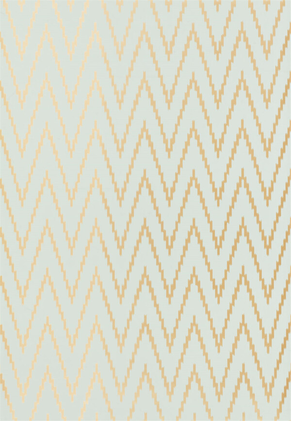 金色线条波浪形布艺壁纸图片