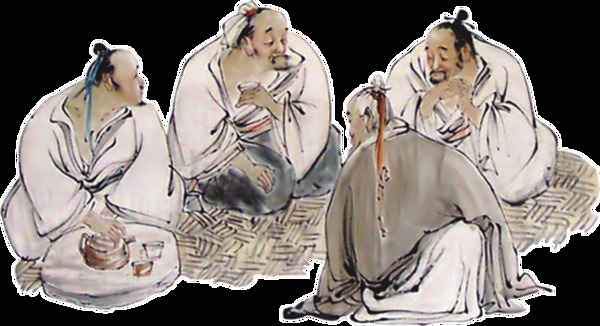 中国风水墨古代人物