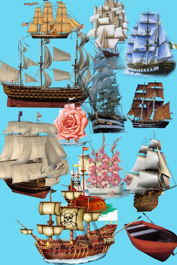古代帆船3D帆船帆船图片