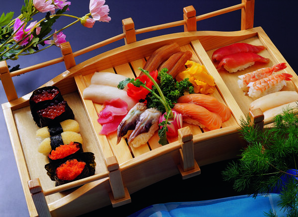 美味海鲜寿司图片