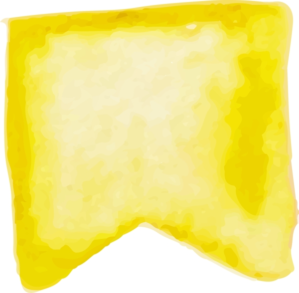 手绘黄色面包矢量素材