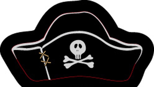 卡通海盗帽子图片