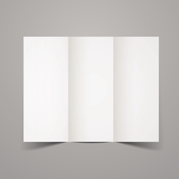 空白折页展示矢量素材广告折页图片