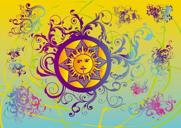 夏日太阳图