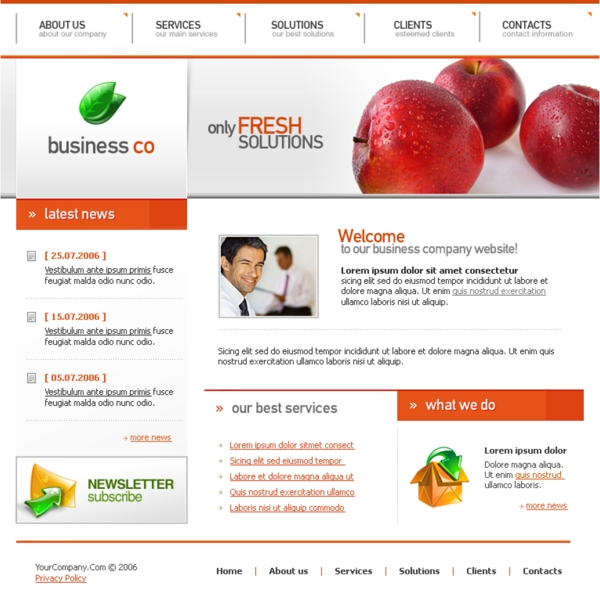 新鲜水果的商业公司网站