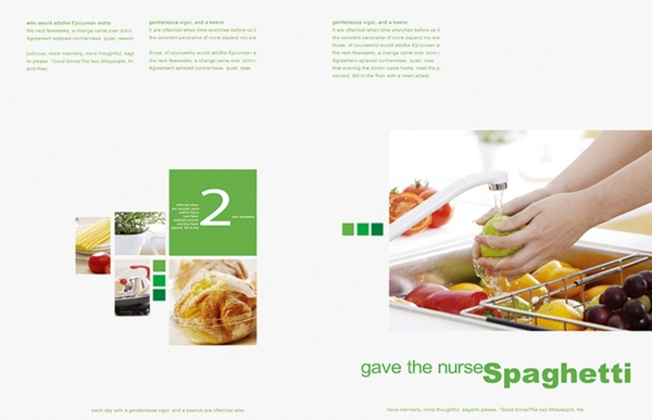 健康绿色食物画册封面图片