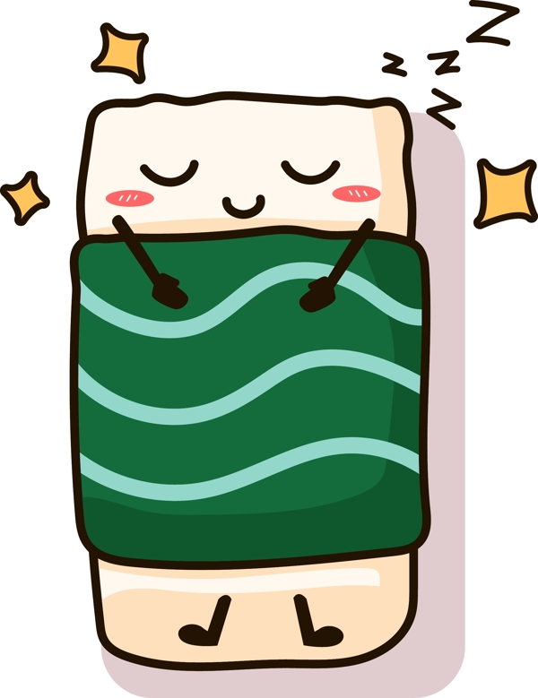 寿司食物表情卡通矢量可商用
