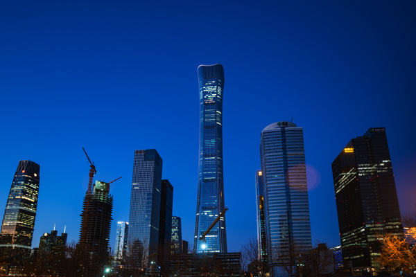 北京CBD高楼大厦中国尊