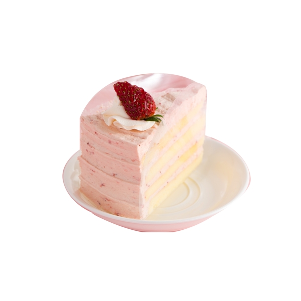 粉色创意蛋糕食物盘子元素