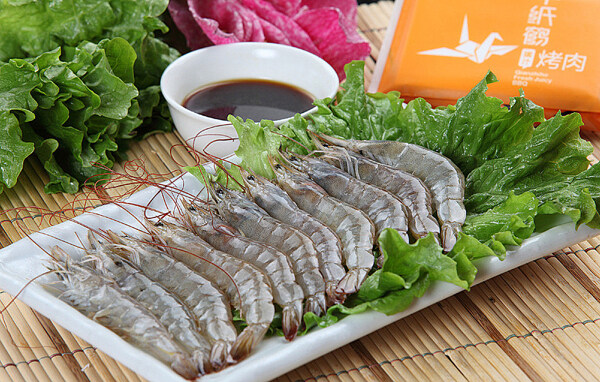 日韩料理基围虾图片