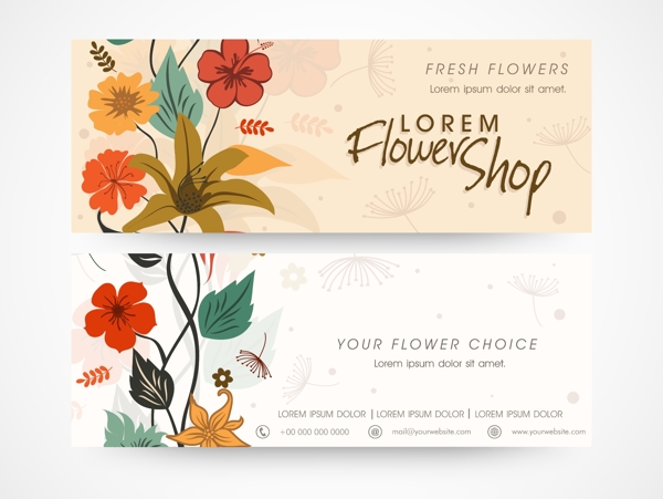 花卉商务卡片图片