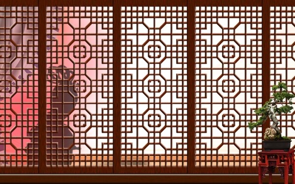 中式窗户图片