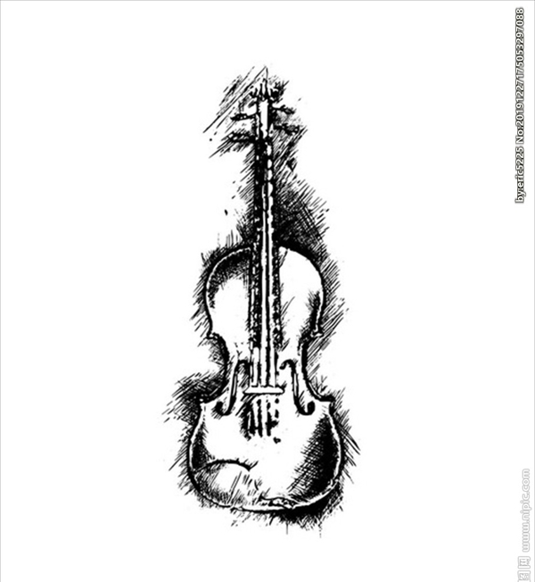 音乐图标系列小提琴