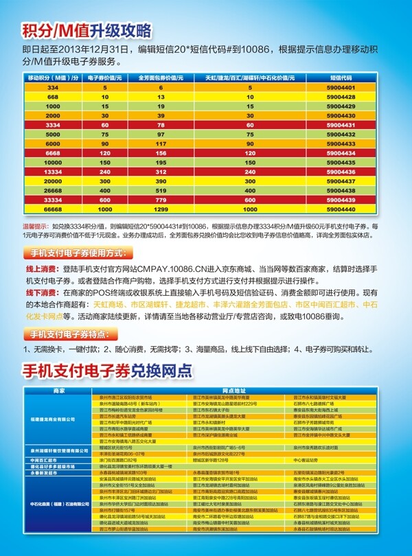 积分升级单页背面图片